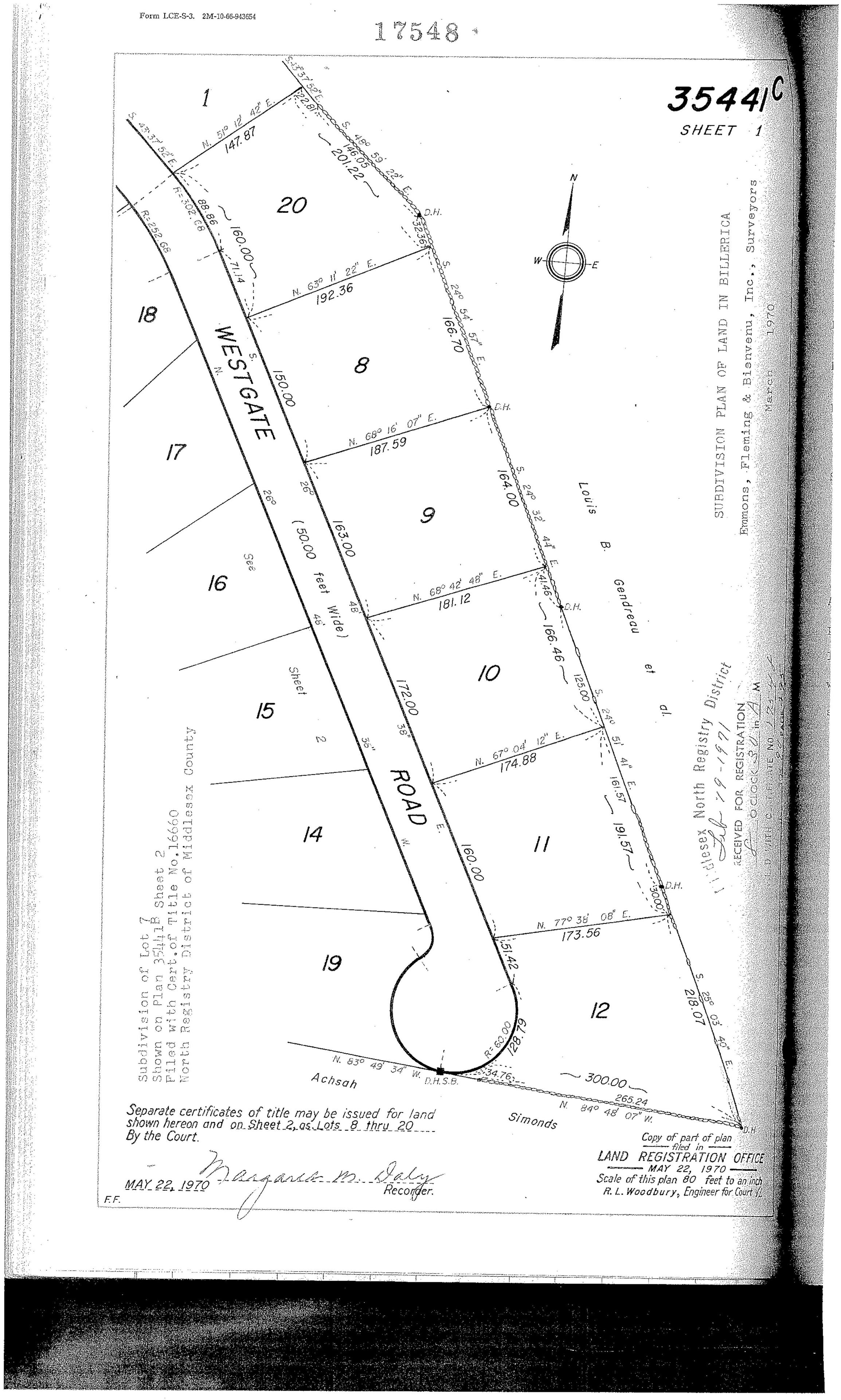 Westgate Road subdivision